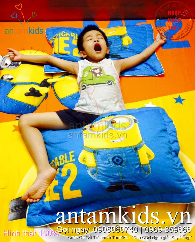 Drap men chan ga goi Minion cho be trai be gai antamkidsvn