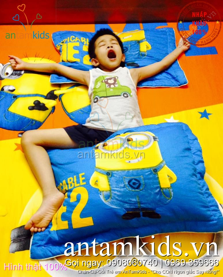 Drap men chan ga goi Minion cho be trai be gai antamkidsvn 