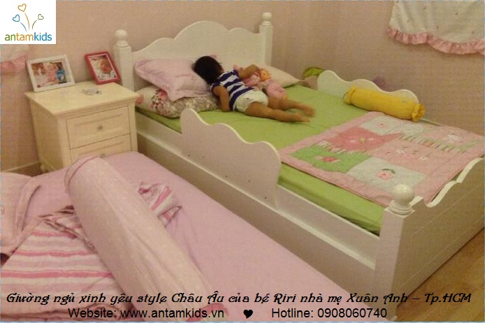 Giường ngủ đẹp cho bé Riri – con gái yêu của Mẹ Xuân Anh_Phú Mỹ Hưng, Tp. Hồ Chí Minh