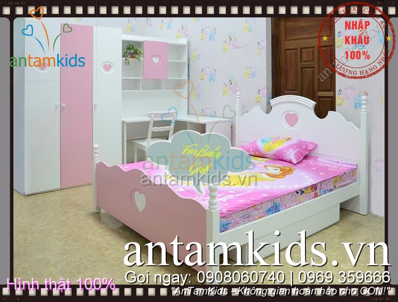 Phòng ngủ cho bé gái  antamkids