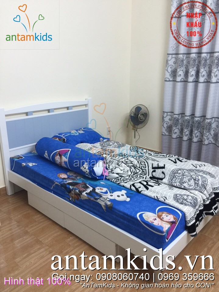 Phòng ngủ trẻ em cao cấp nhập khẩu Tomy Niki cho bé trai bé gái AnTamKids.vn