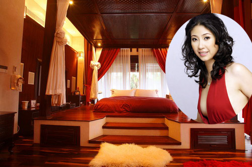 Phòng ngủ đẹp lộng lẫy đẳng cấp như chốn chung đình quý tộc của hoa hậu Hà Kiều Anh - AnTamKids.vn
