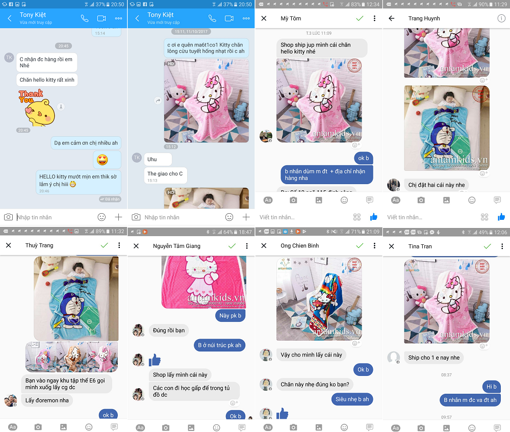 Chăn cho bé, chăn trẻ em Lông Cừu Tuyết nhập khẩu Hello Kitty-Doremon