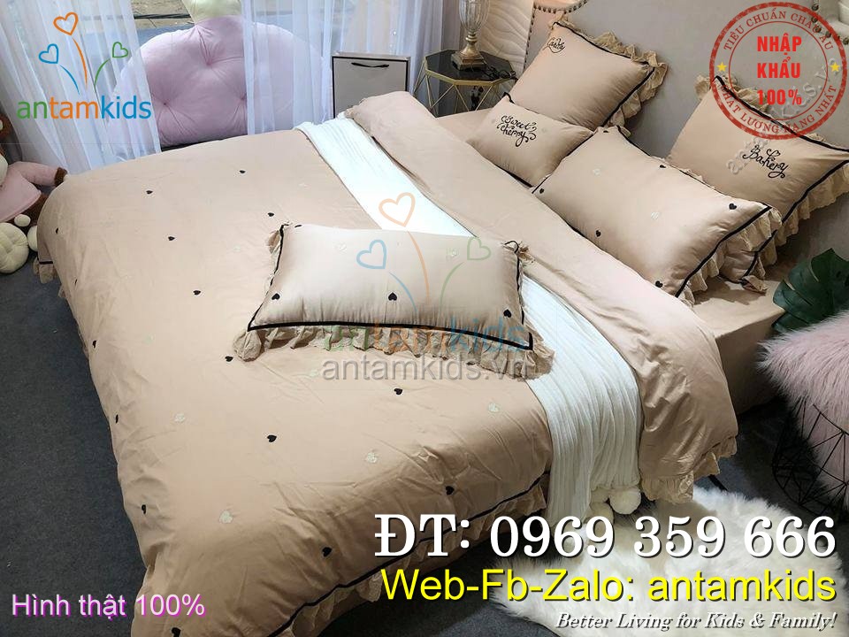 Chăn ga gối cao cấp nhập khẩu hàng hiệu luxury sang trọng - antamkids