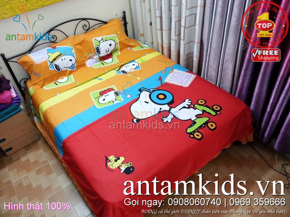 Chăn ga gối Trẻ em Hoạt hình Disney cao cấp cho bé trai bé gái
