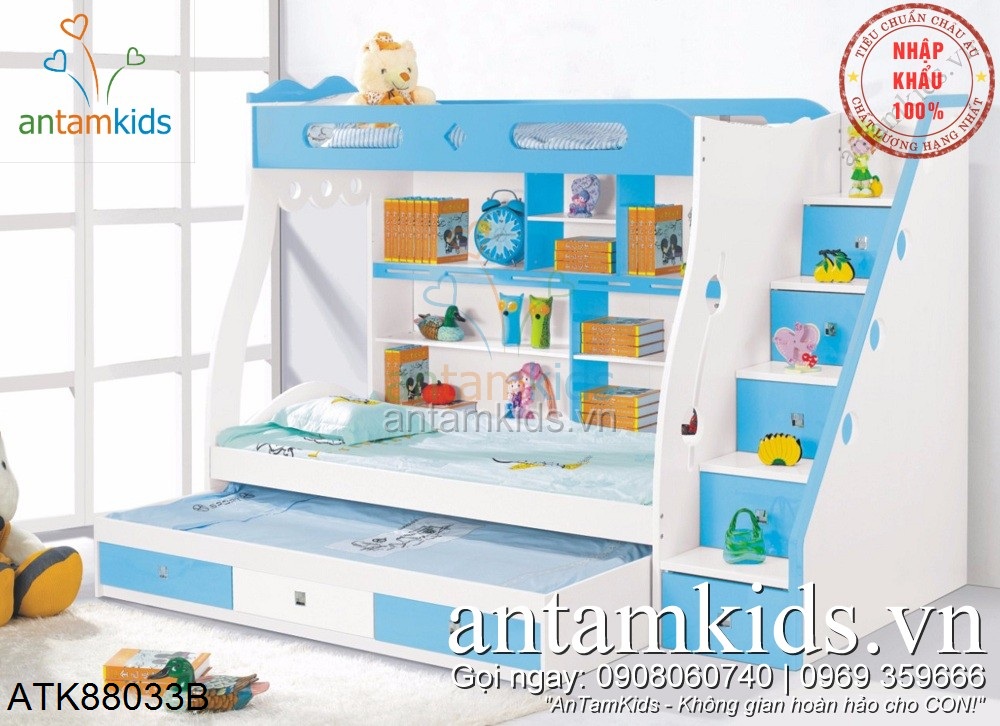 Giường tầng Trẻ em, Giường 2 tầng, Giường 3 tầng cho bé trai bé gái Đẹp TOP 1