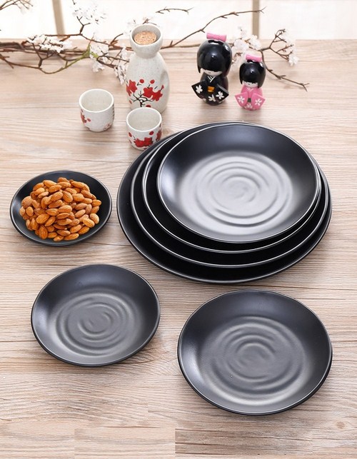 Bát đĩa đen nhựa phíp