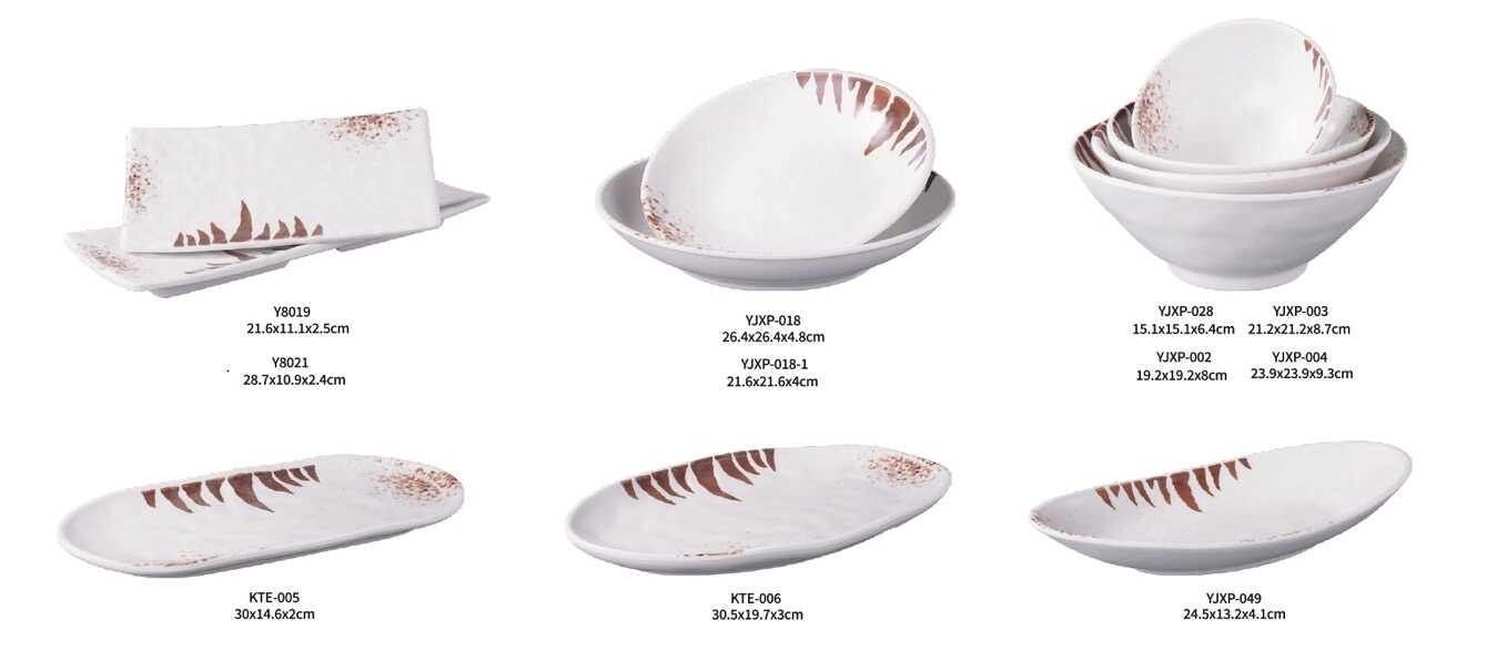 bát đĩa melamine giả sứ cao cấp