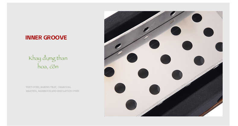 bếp khay nướng than