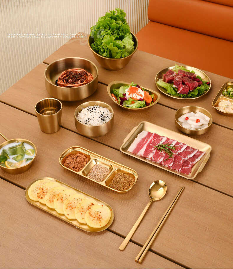 Bộ thìa muỗng đũa inox nhà hàng hàn quốc