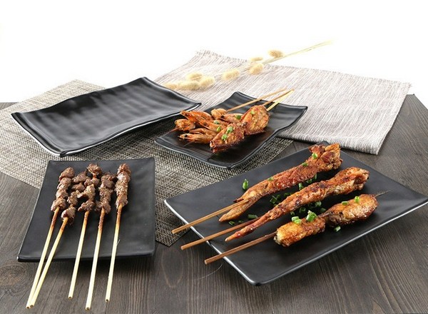 Đĩa chữ nhật kiểu sứ