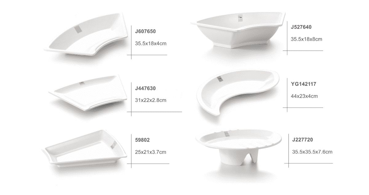 đĩa nhưạ hoa quả đựng buffet