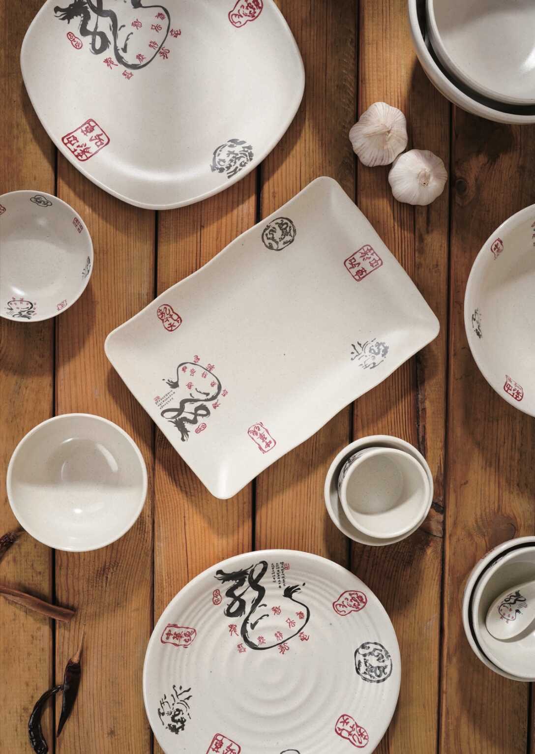 dĩa nhựa melamine hàn quốc kiểu dáng hiện đại