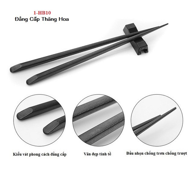 Đũa melamine lẩu nướng sumo bbq nhật bản hàn quốc đen đẹp hà nội