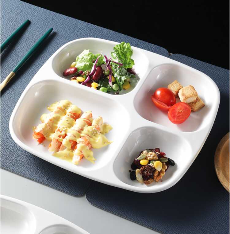 Khay chia đồ ăn đẹp nhựa bệnh viện