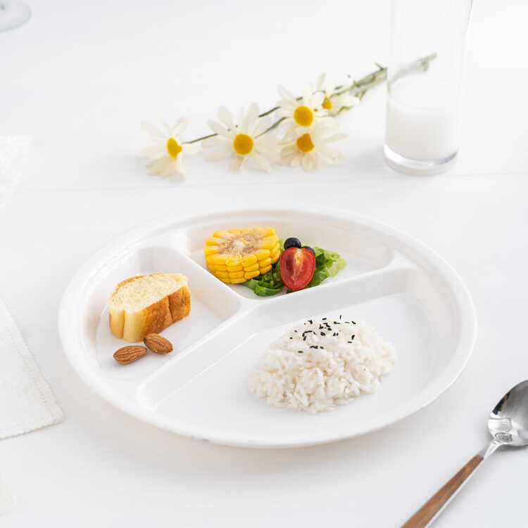 khay đĩa ba ngăn thức ăn vinmec