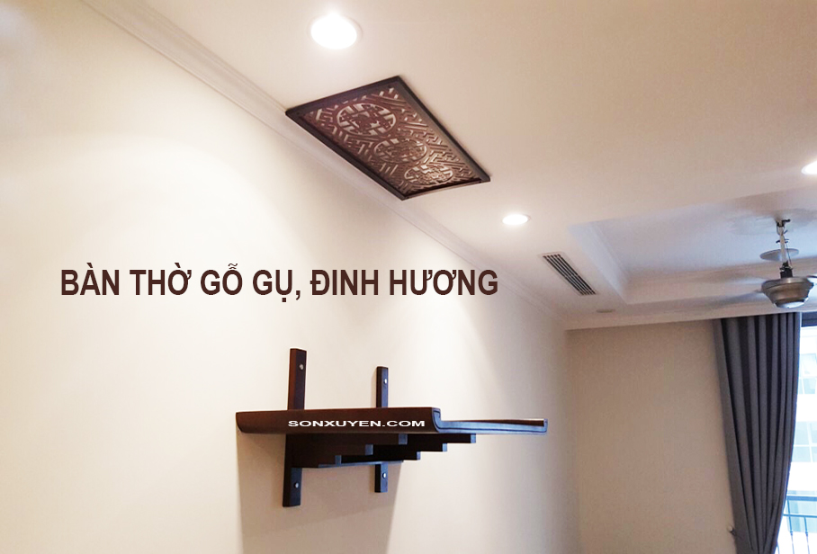 bàn thờ treo tường đơn giản hiện đại