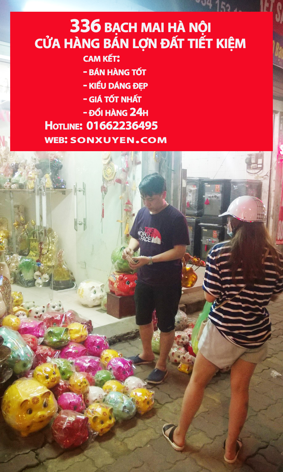 Cửa hàng bán lợn đất tiết kiệm 336 Bạch Mai, Hà Nội