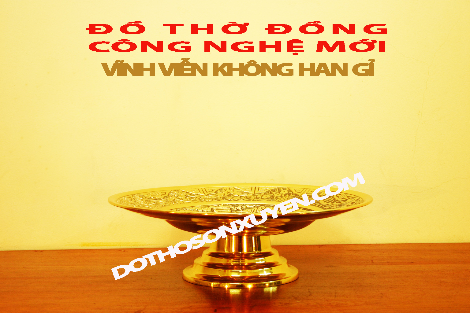 mâm bồng, đĩa hoa quả bằng đồng Đài Loan