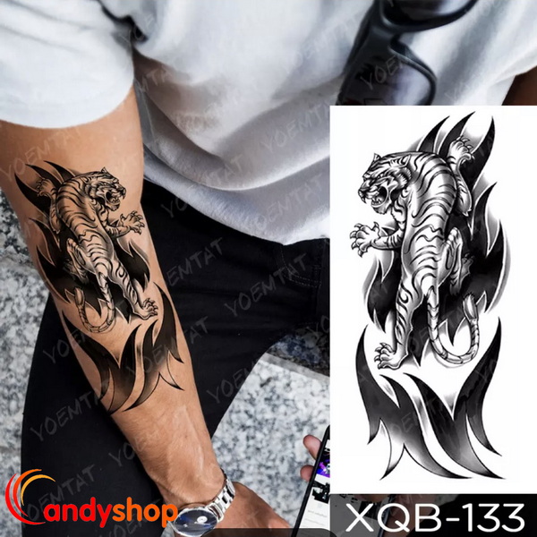 Hình xăm dán tattoo cọp
