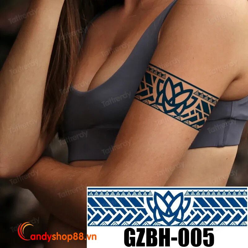 Hình xăm dán vòng tay 15 ngày