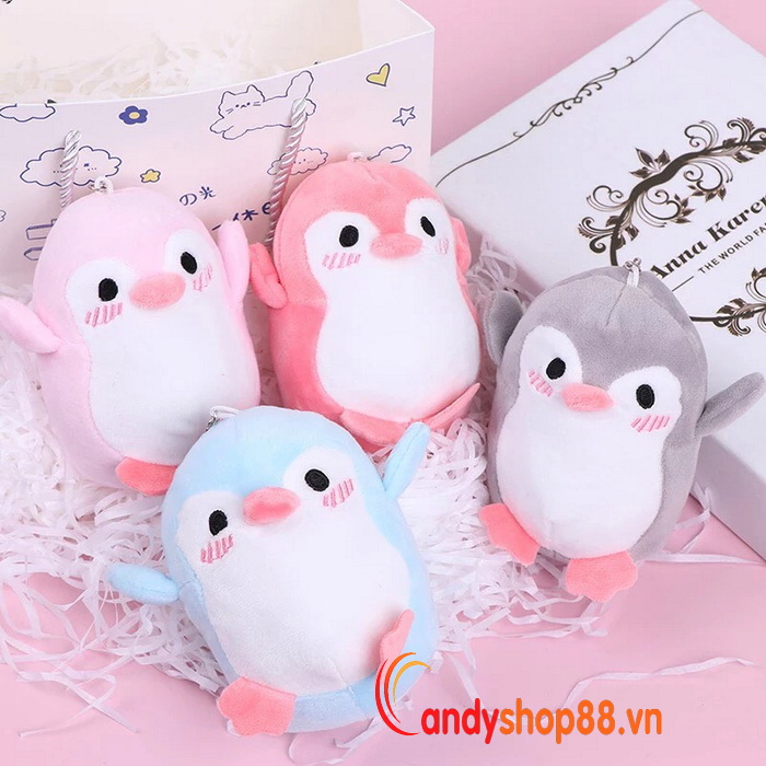 Móc khóa thú nhồi bông Chim Cánh Cụt