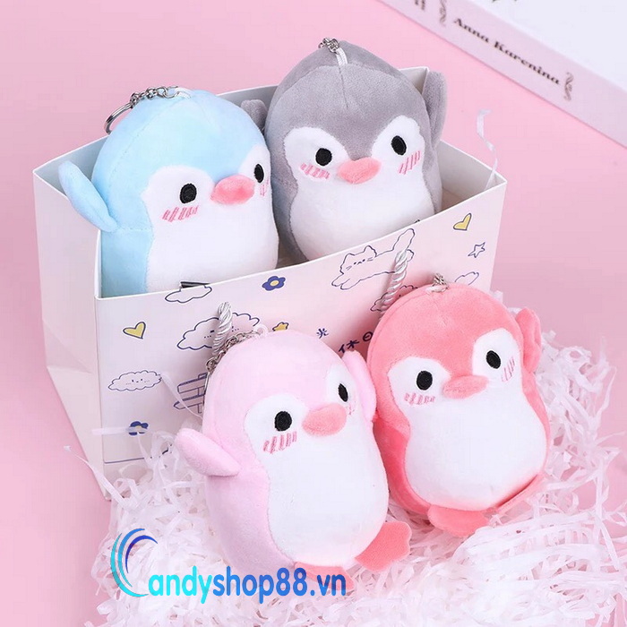 Móc khóa thú nhồi bông Chim Cánh Cụt