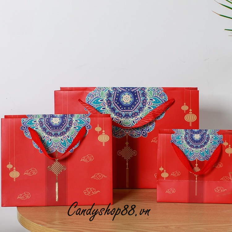 Túi giấy đựng quà tặng kiểu trung hoa
