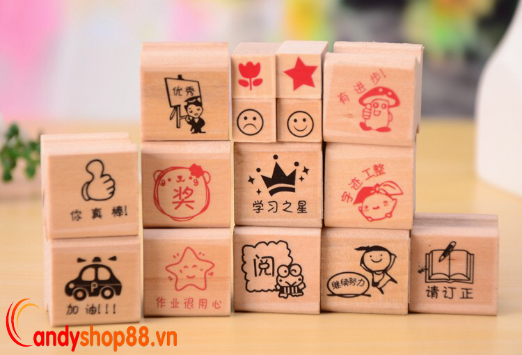 con dấu khen thưởng tiếng hoa