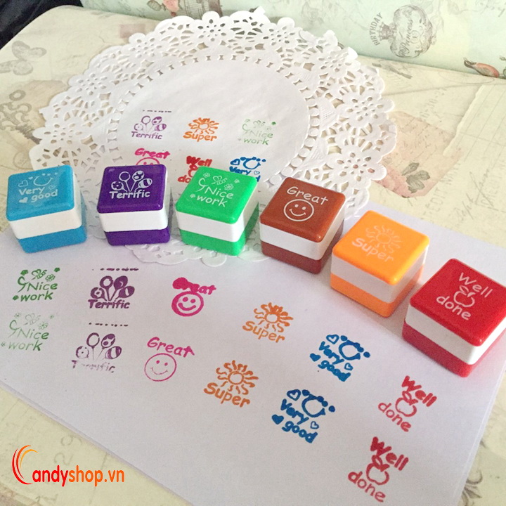 bộ con dấu khen thưởng tiếng anh