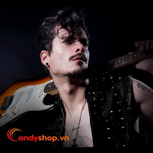 Bông tai nam châm inox tròn đen