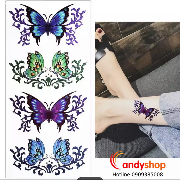 Hình xăm dán bướm