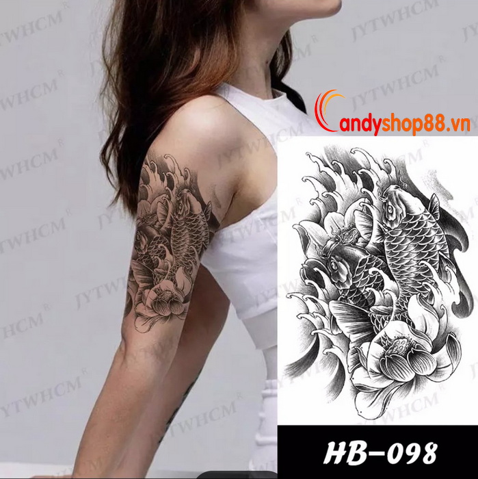 hình xăm tattoo cá chép