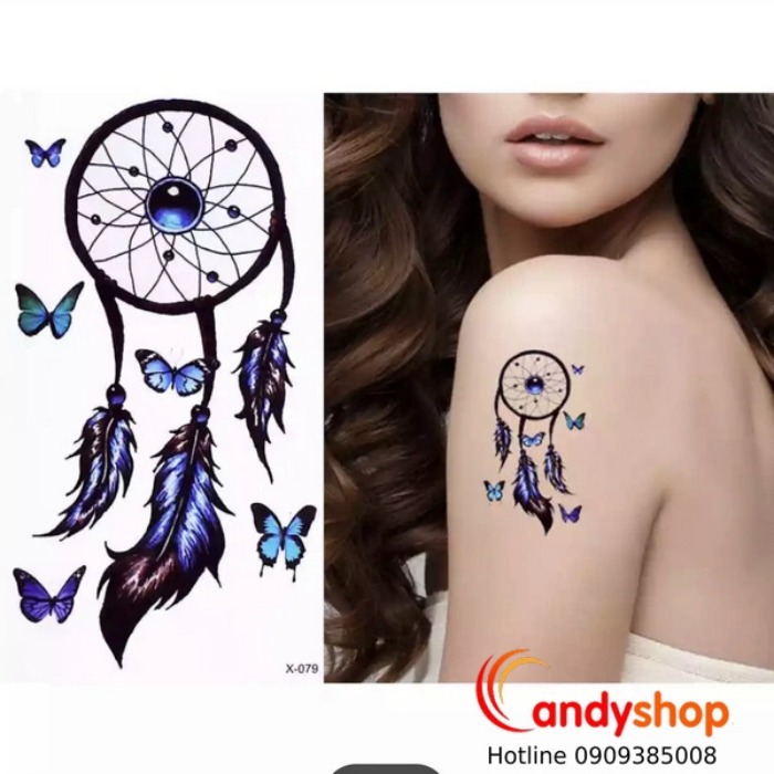 hình xăm dán dreamcatcher