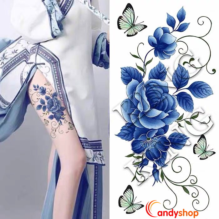 hình xăm dán hoa đẹp