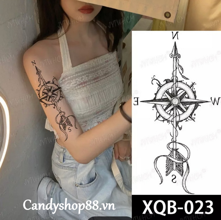 hình xăm dán mũi tên