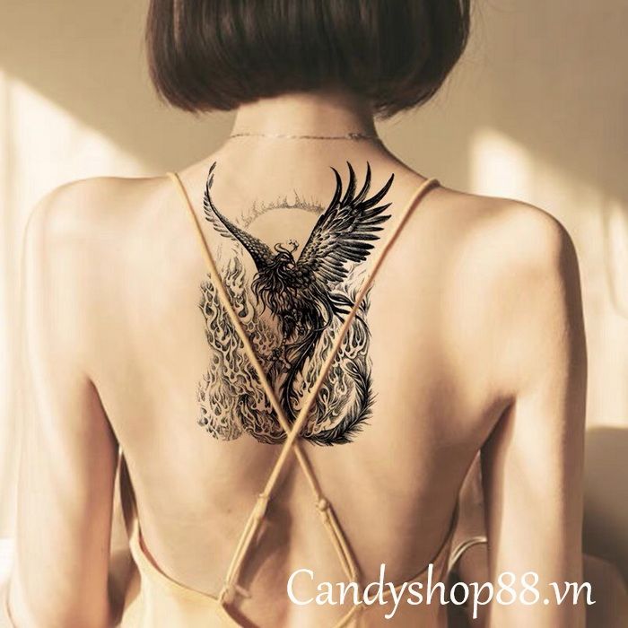 Hình xăm dán tattoo phượng hoàng