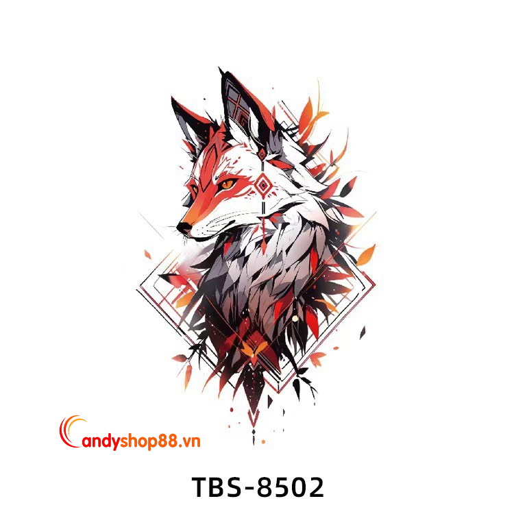 Hình Xăm Tattoo dán Sói