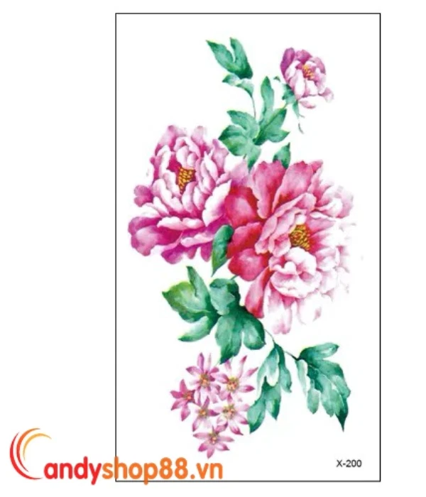 hình xăm dán hoa đẹp