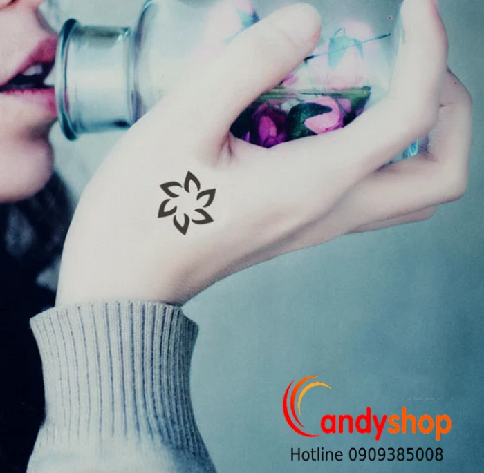 hình xăm dán hoa văn
