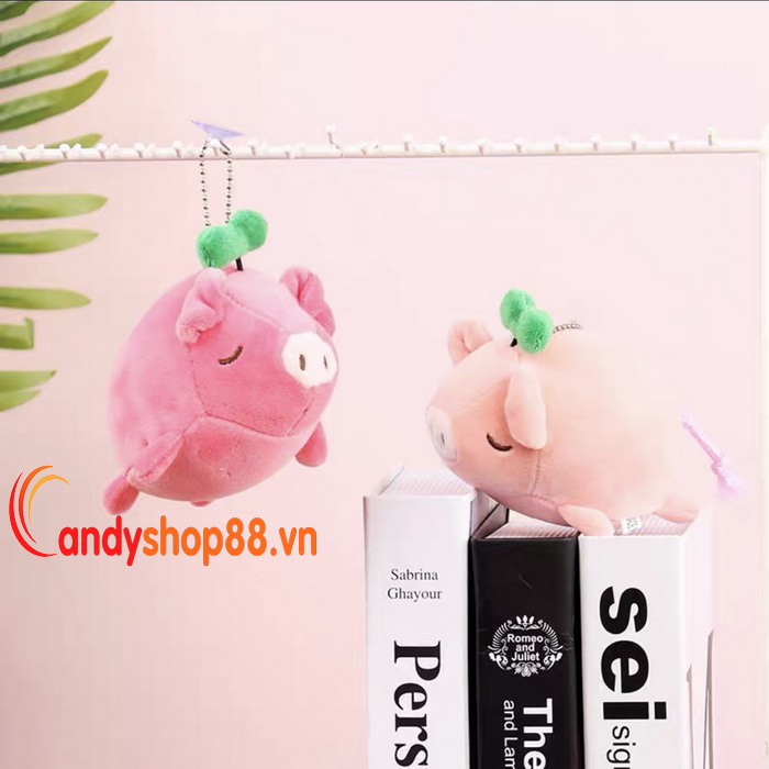 Móc khóa thú nhồi bông Heo con dễ thương