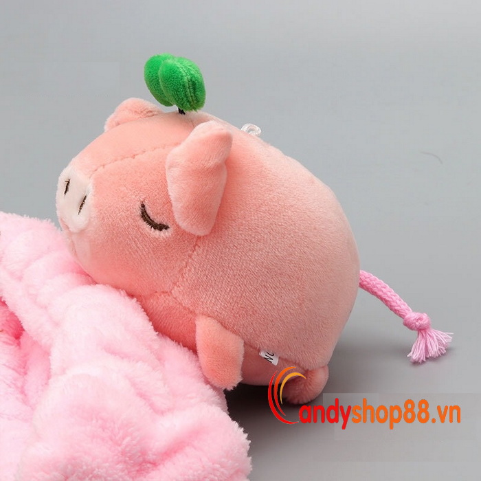 Móc khóa thú nhồi bông Heo con dễ thương