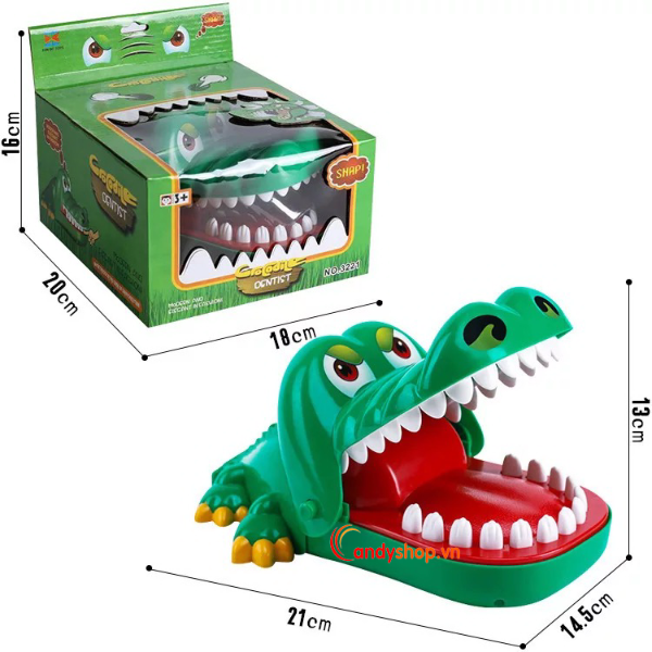 trò chơi khám răng cá sấu khổng lồ