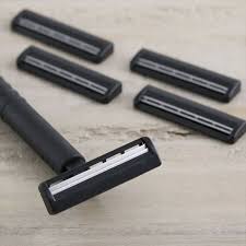 Kết quả hình ảnh cho Set dao cạo 2 lưỡi kép KAI (1 thân, 5 lưỡi)"