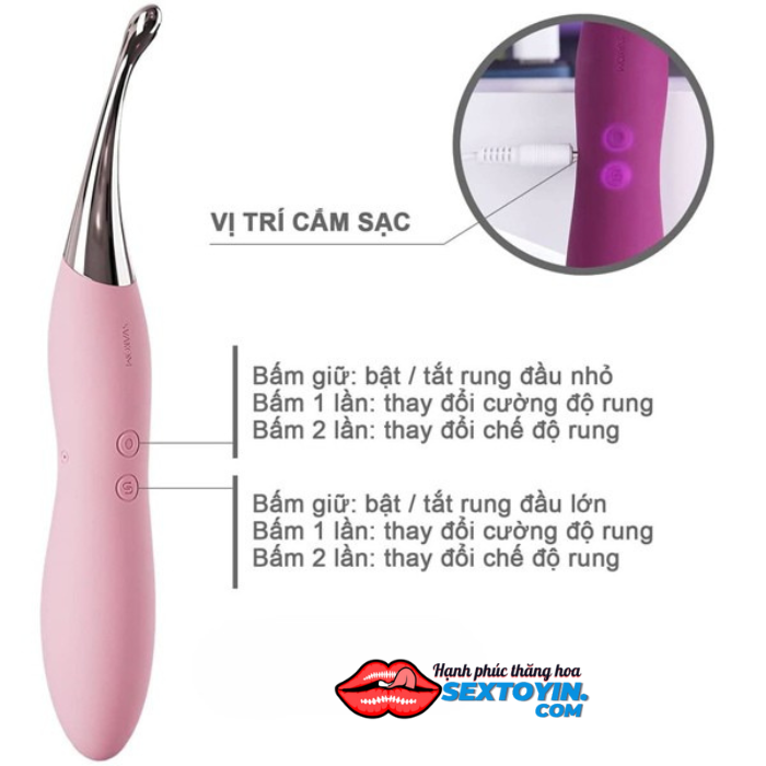 máy rung kích thích đa điểm Svakom Beatrice - DC90R
