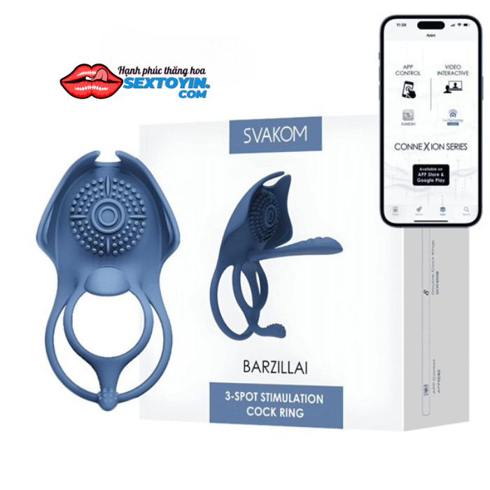 Vòng Rung Lưỡi Liếm Svakom Barzillai - DC90Q1