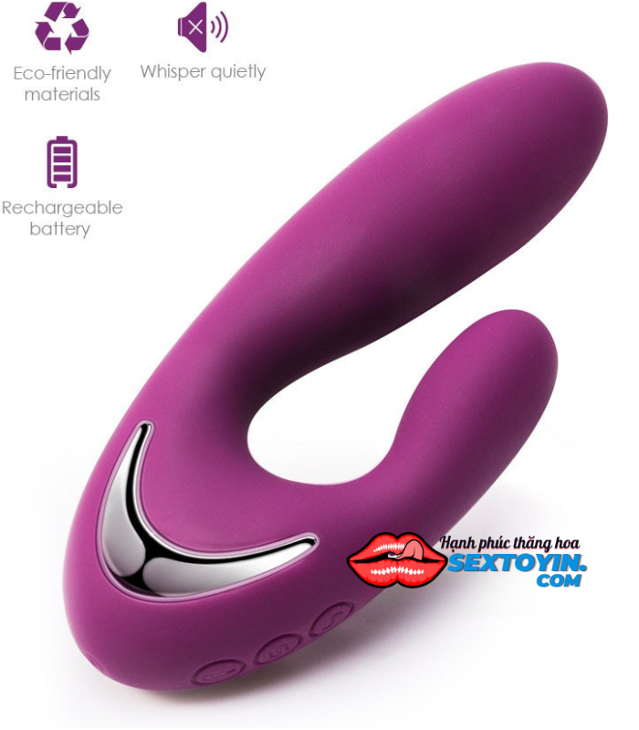 Máy Rung Massage 2 Đầu Sưởi Ấm Svakom Vesper - DC89P