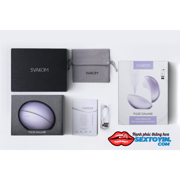 Svakom Pulse Galaxie - Máy massage ngực kết nối qua app - DC90BG