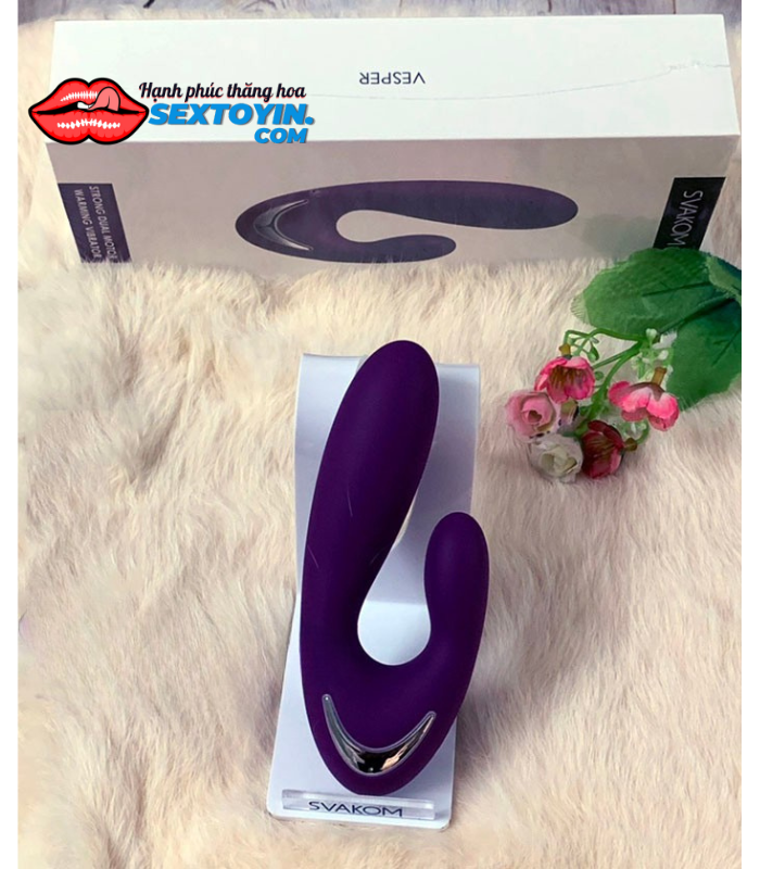 Máy Rung Massage 2 Đầu Sưởi Ấm Svakom Vesper - DC89P