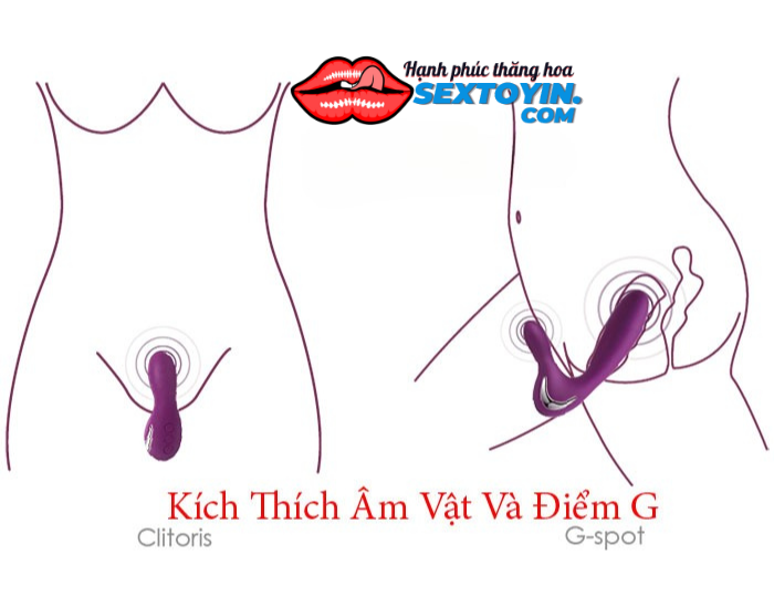 Máy Rung Massage 2 Đầu Sưởi Ấm Svakom Vesper - DC89P